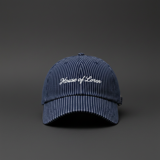 HOL Cap Navy Pinstripe — House of Loren