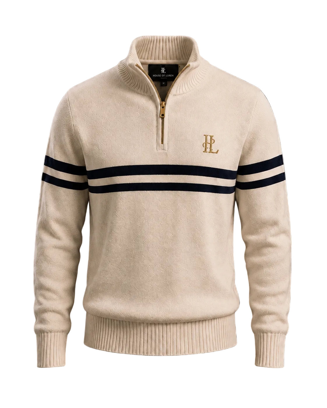 HOL Quarter-Zip Knit Sweater Produktfoto Frontansicht