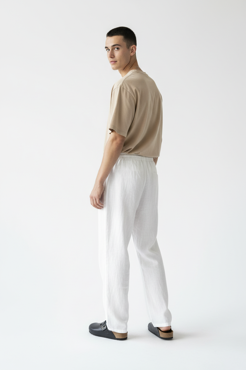 Unisex Loose Fit Linen Trousers — Vorbestellung | House of Loren