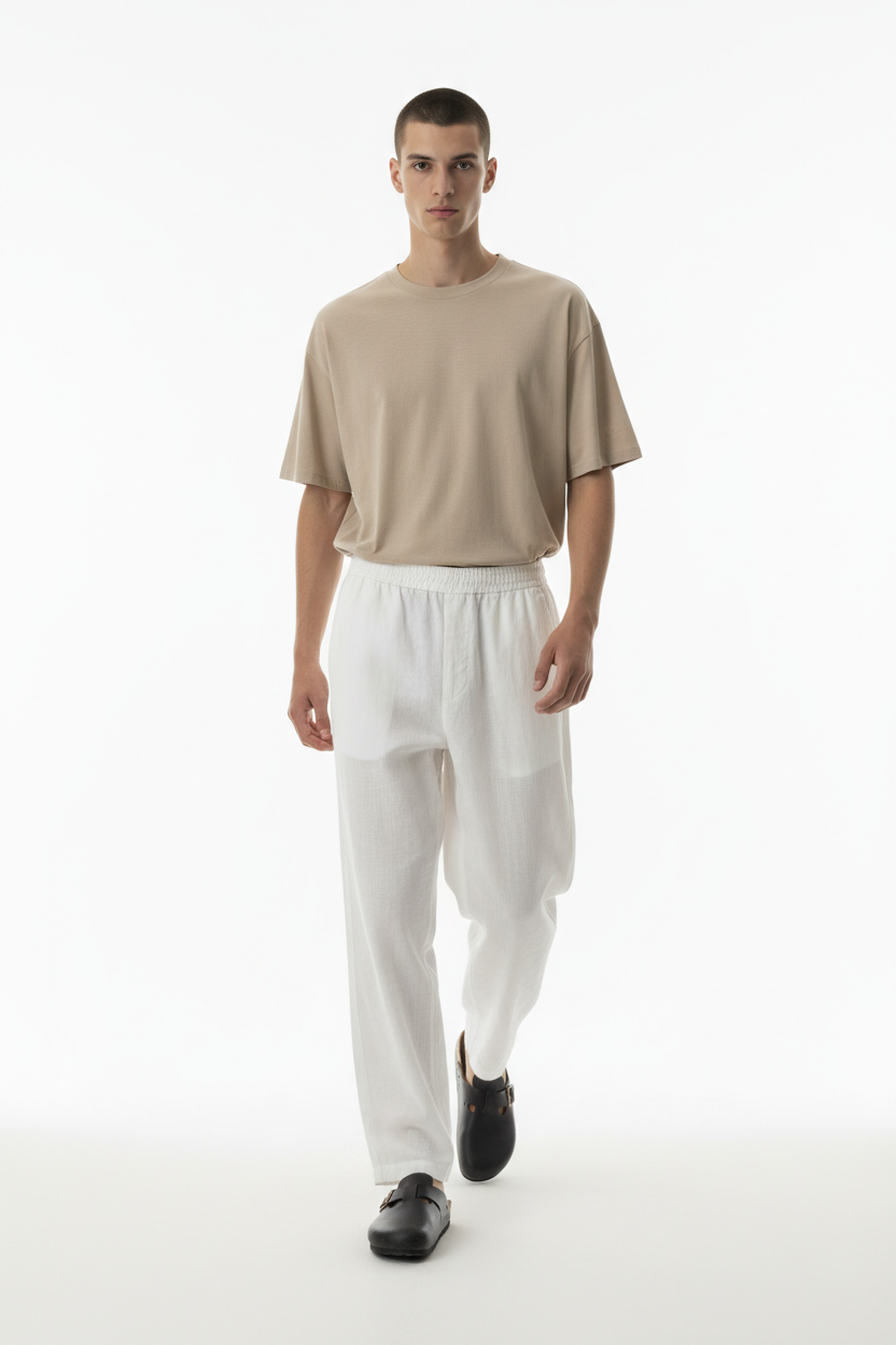 Unisex Loose Fit Linen Trousers — Vorbestellung | House of Loren