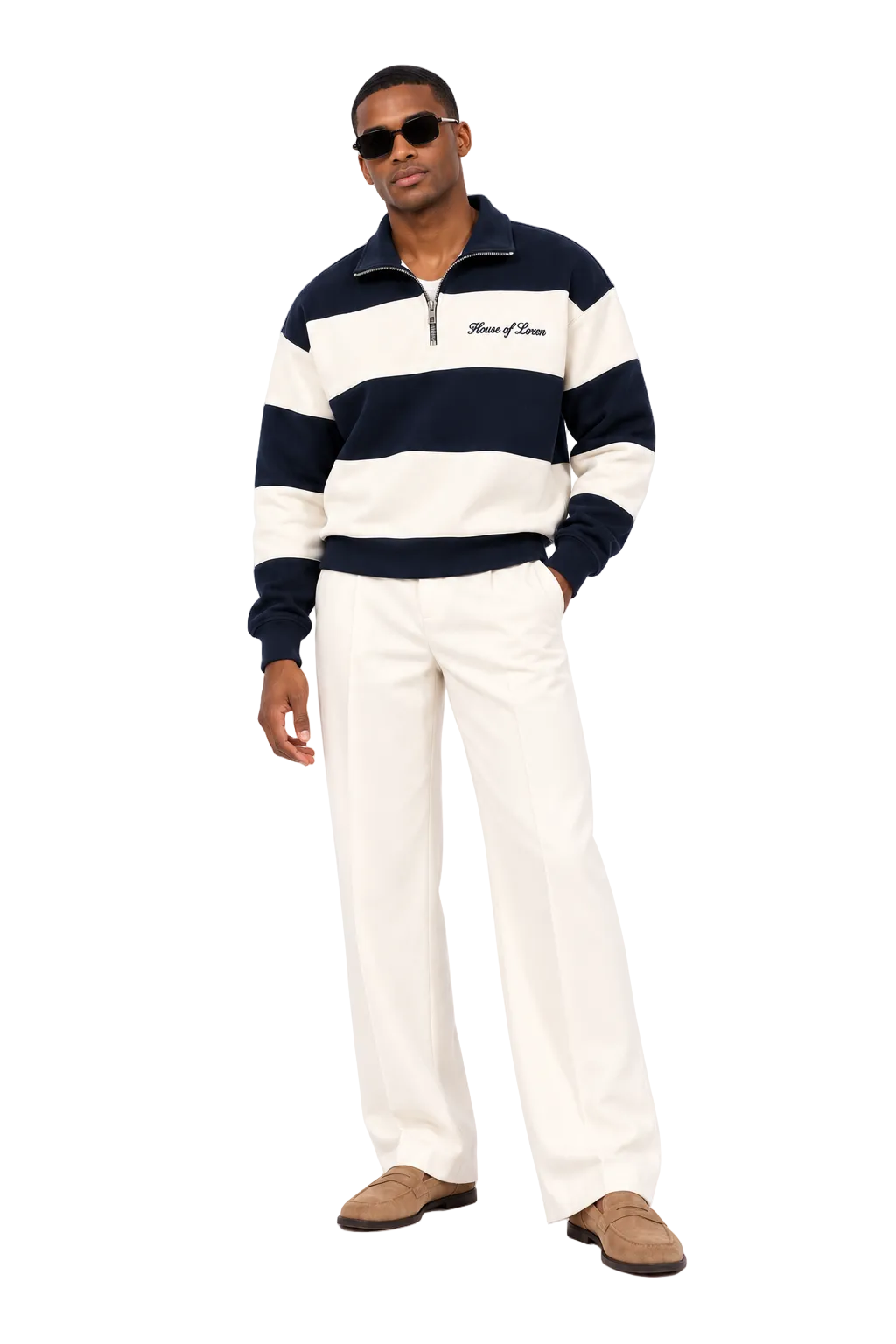 House of Loren Rugby Quarter-Zip