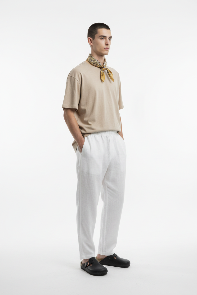 Unisex Loose Fit Linen Trousers — Vorbestellung | House of Loren