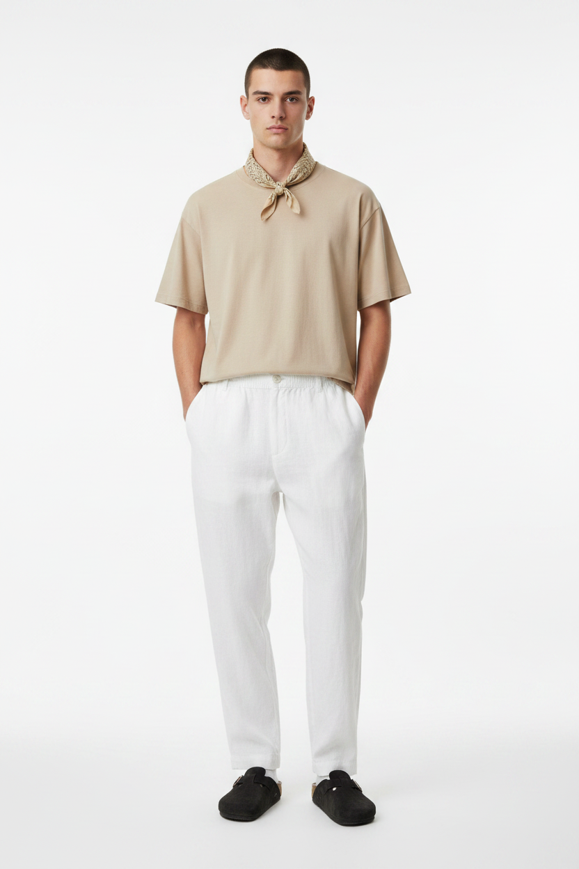 Unisex Loose Fit Linen Trousers — Vorbestellung | House of Loren