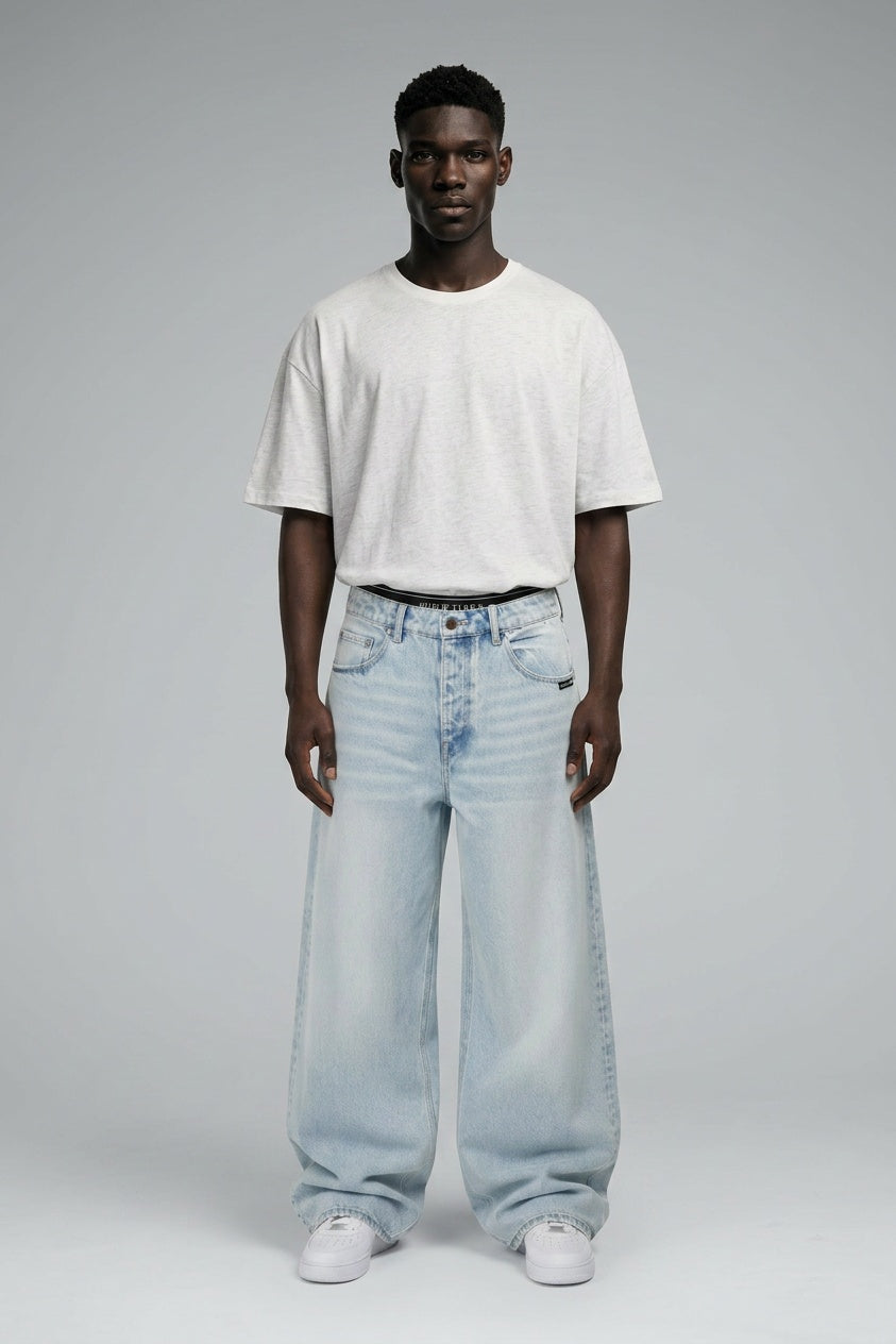 Hellblaue Baggy Jeans – Vorbestellung | House of Loren | Unisex