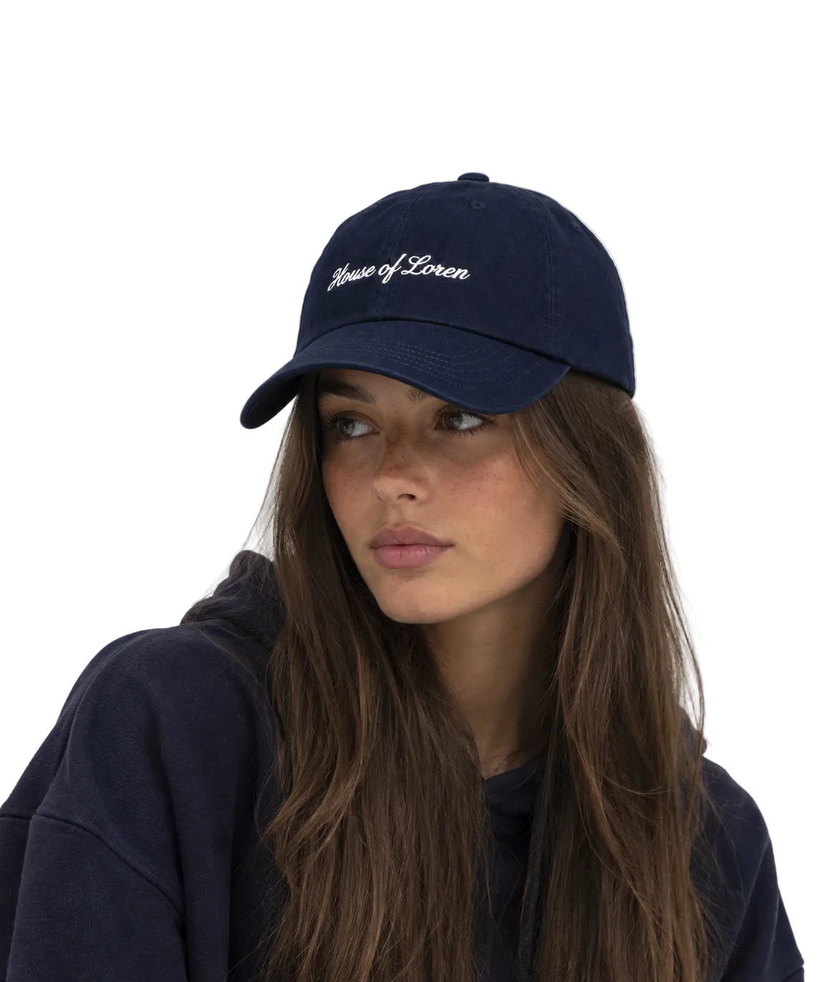 House of Loren Script Cap – Navy Blue | Unisex