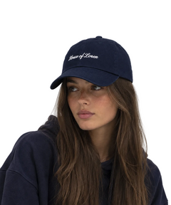 House of Loren Script Cap – Navy Blue | Unisex