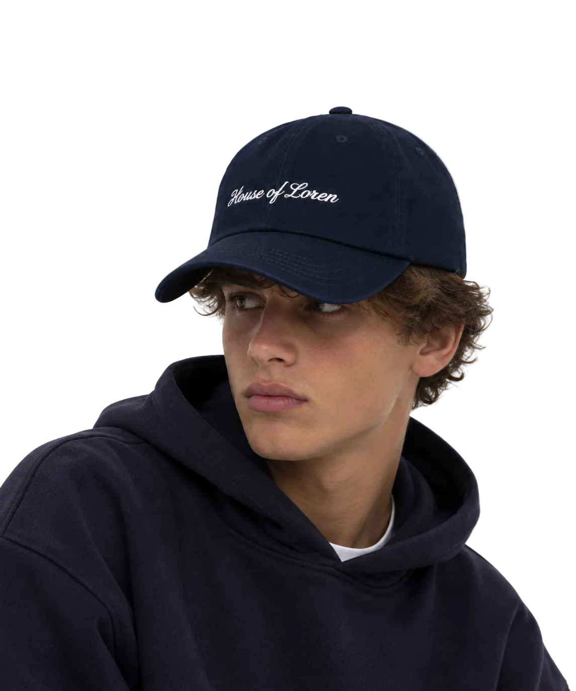 House of Loren Script Cap – Navy Blue | Unisex