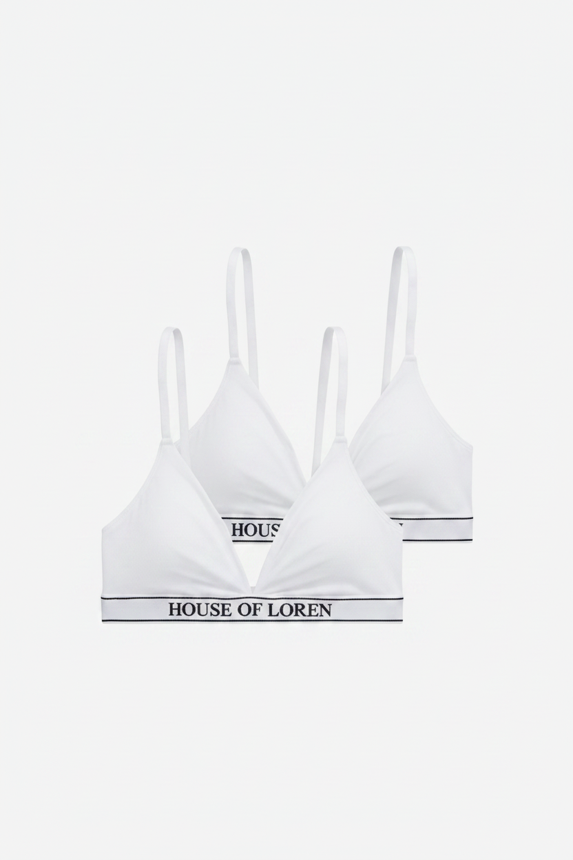 HOL Signature Bralette 2er-Pack Weiss