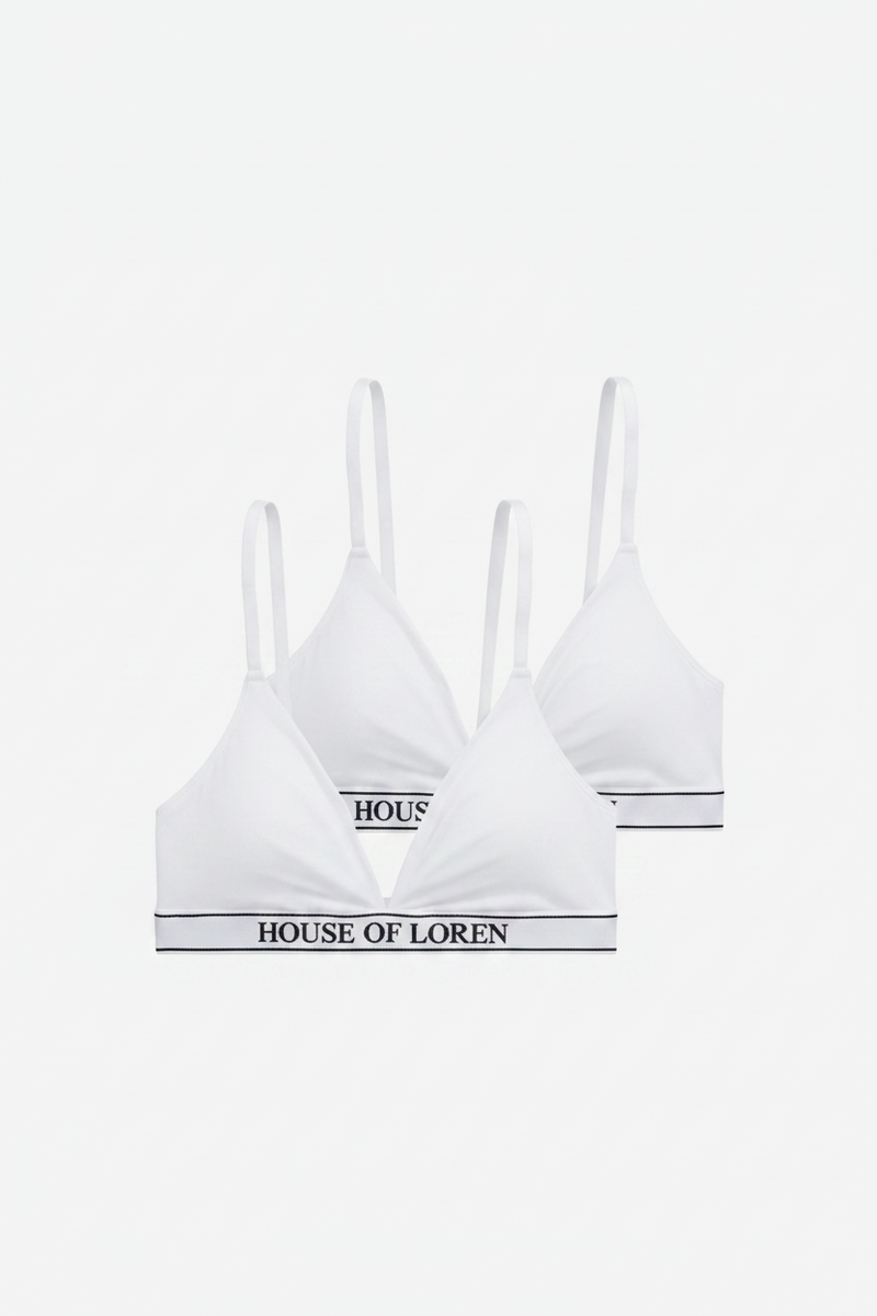 HOL Signature Bralette 2er-Pack Weiss