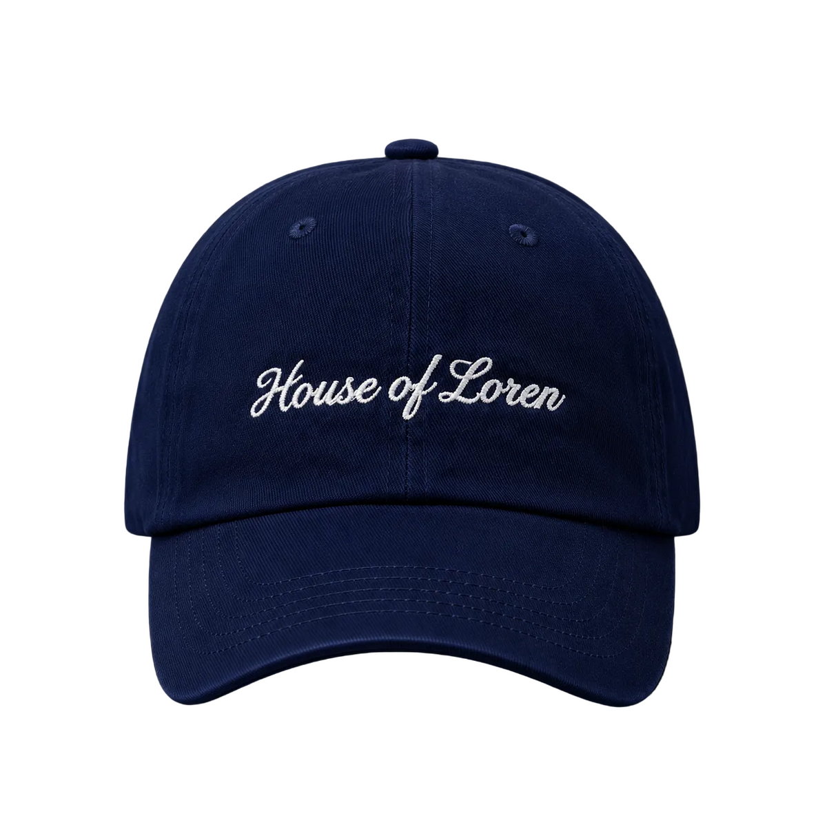 House of Loren Script Cap – Navy Blue | Unisex