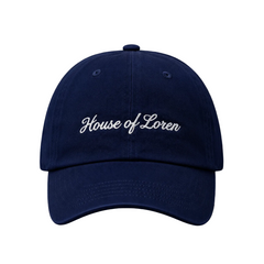 House of Loren Script Cap – Navy Blue | Unisex