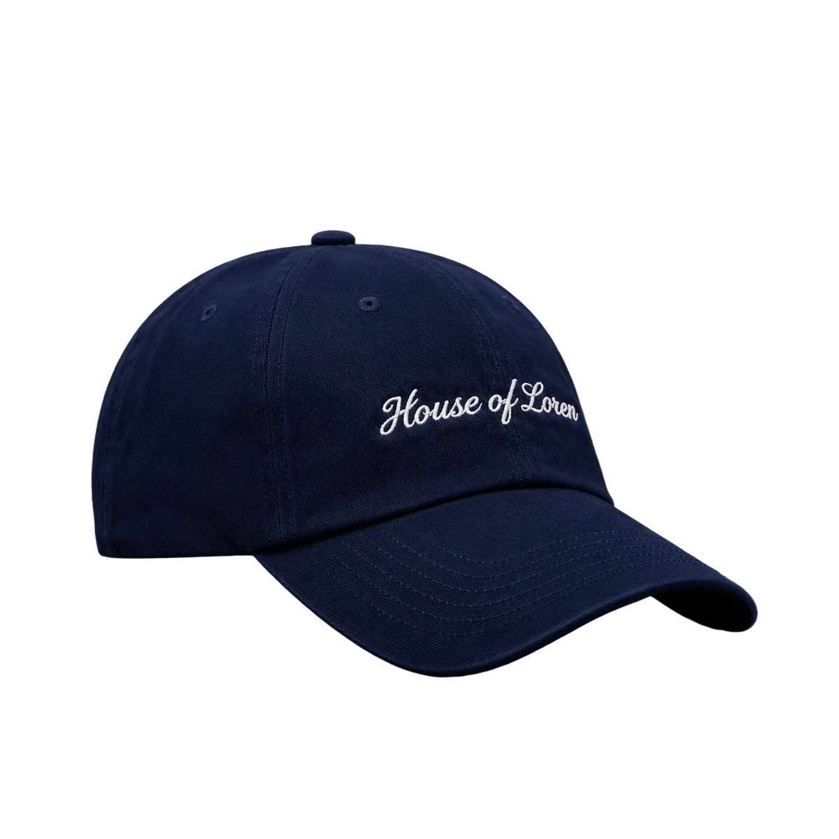 House of Loren Script Cap – Navy Blue | Unisex