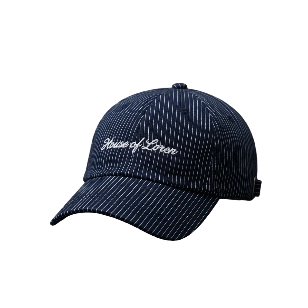 HOL Cap – Navy Pinstripe