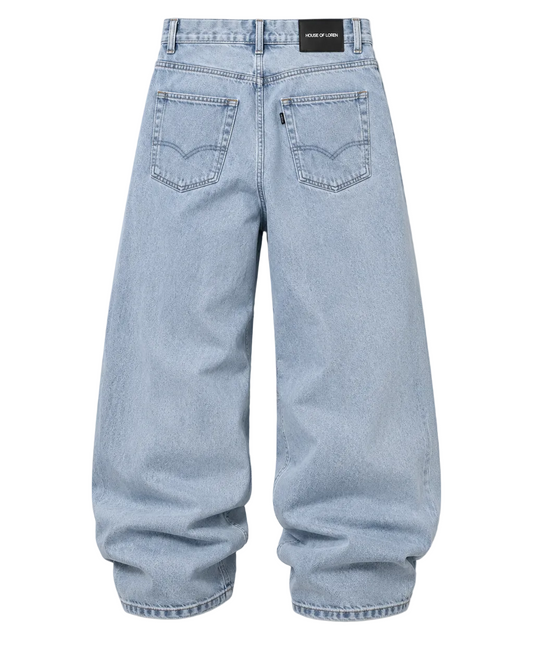 Hellblaue Baggy Jeans – House of Loren | Unisex