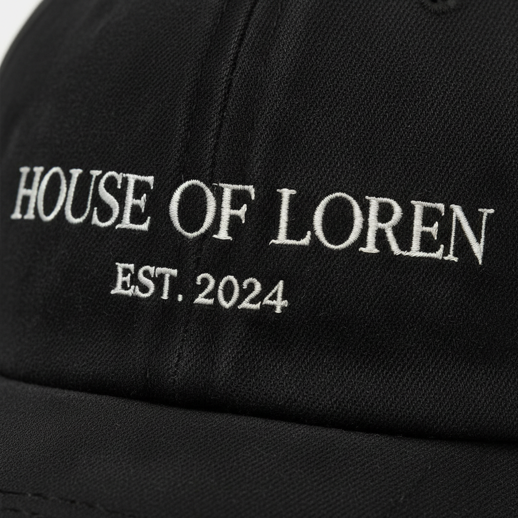 Cap Embroidery Detail