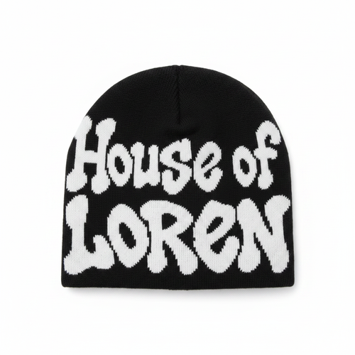HOL Beanie Schwarz Weiß