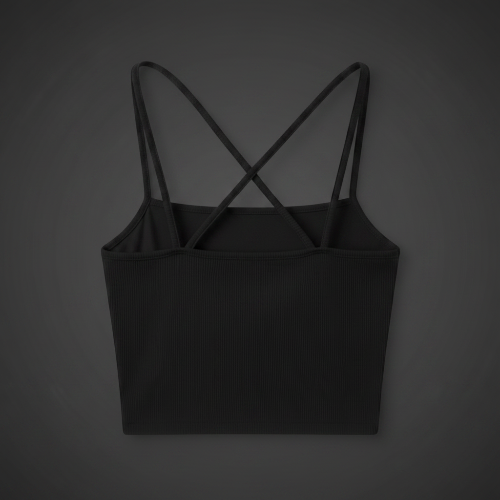 HOL Crop Top – Flat Back Dark