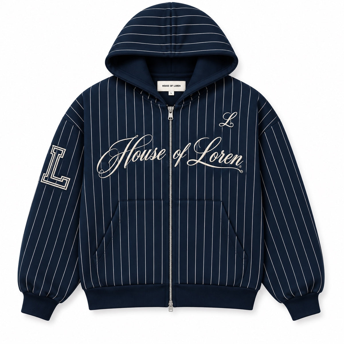 House of Loren Pinstripe Zip Hoodie – Foto 7