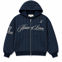House of Loren Pinstripe Zip Hoodie – Foto 7