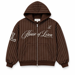 House of Loren Pinstripe Zip Hoodie – Foto 8