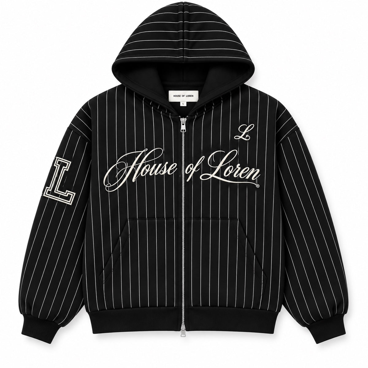 House of Loren Pinstripe Zip Hoodie – Foto 9