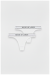 HOL Signature Thong White 2er-Pack