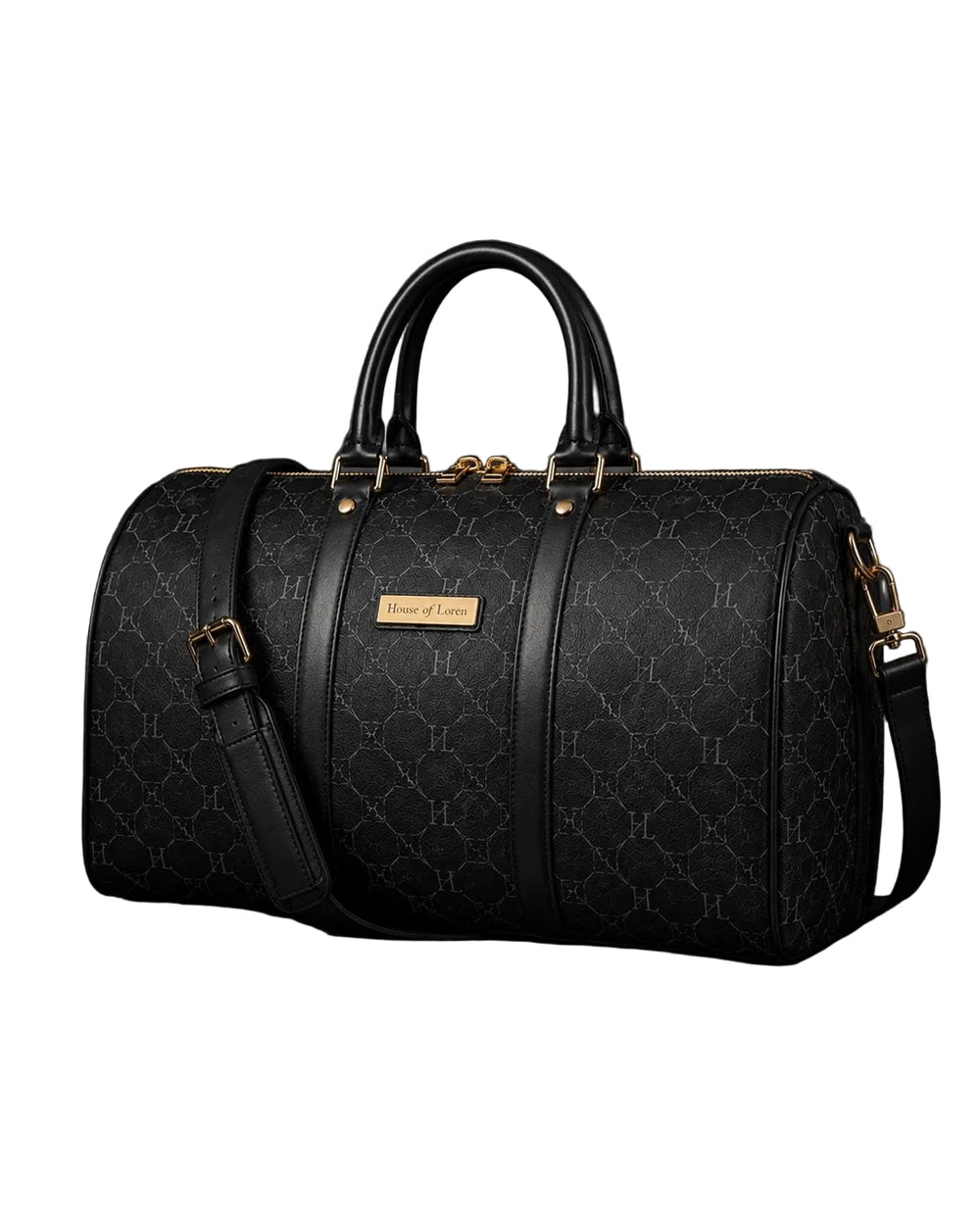 House of Loren Signature Duffle Bag Black