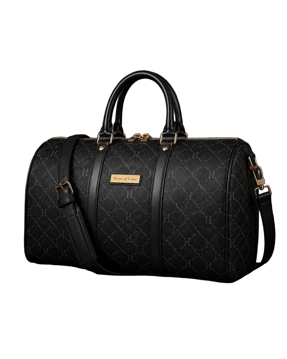 House of Loren Signature Duffle Bag Black
