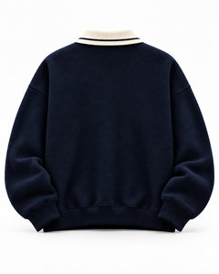 Riviera Rugby Knit Navy – Rückansicht