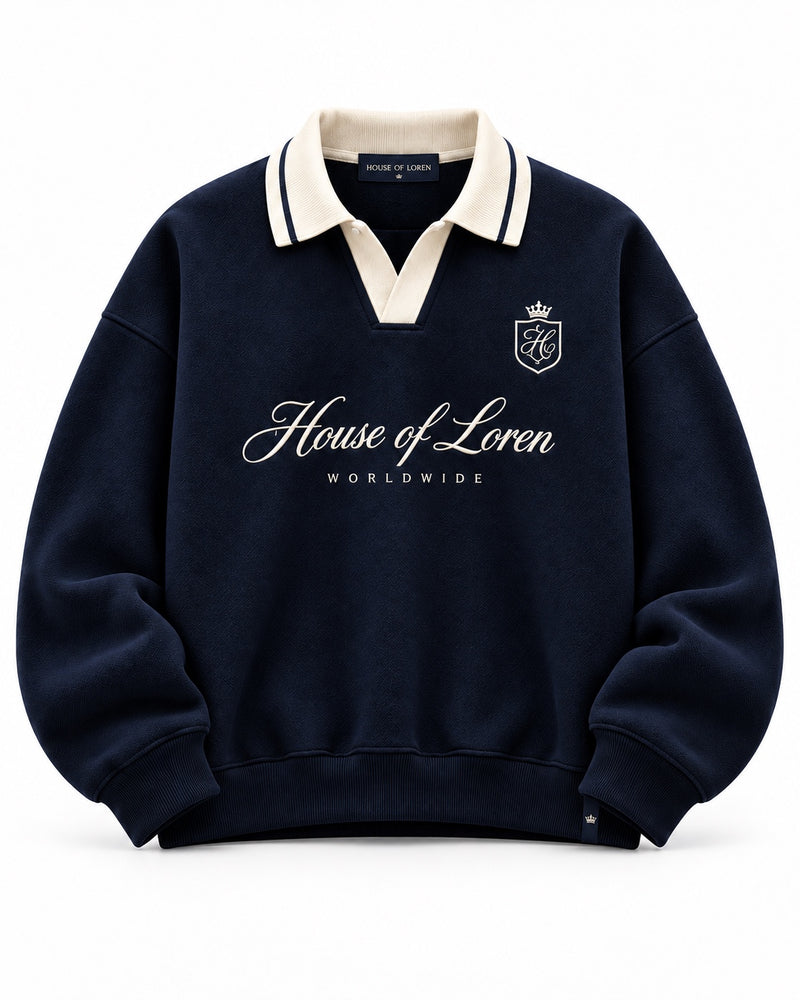 Riviera Rugby Knit Navy – Vorderansicht
