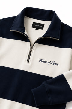 House of Loren Rugby Quarter-Zip Detail