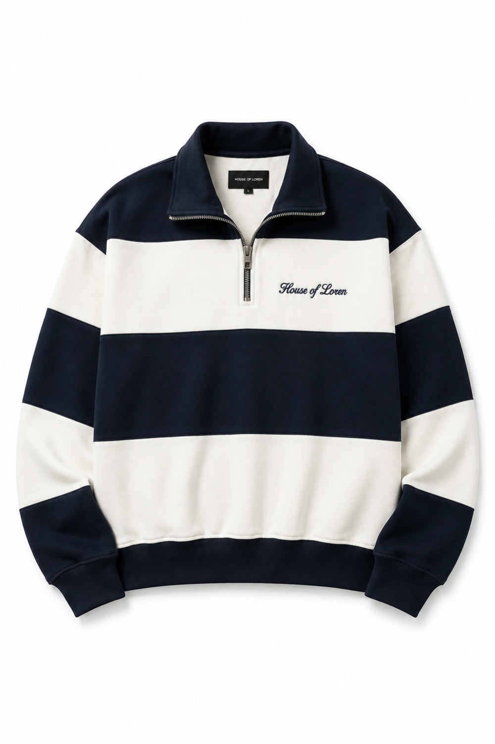 House of Loren Rugby Quarter-Zip Front