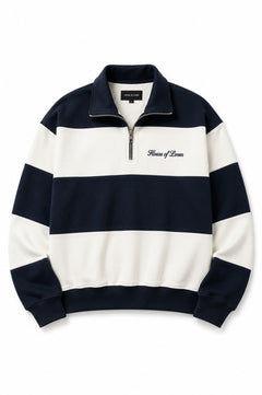 House of Loren Rugby Quarter-Zip Front