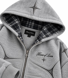 House of Loren Eclipse Zipper Hoodie detail