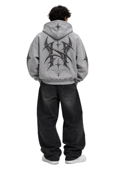 House of Loren Eclipse Zipper Hoodie man back