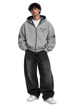 House of Loren Eclipse Zipper Hoodie man front