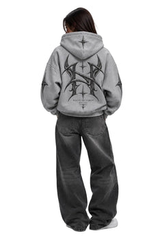 House of Loren Eclipse Zipper Hoodie woman back
