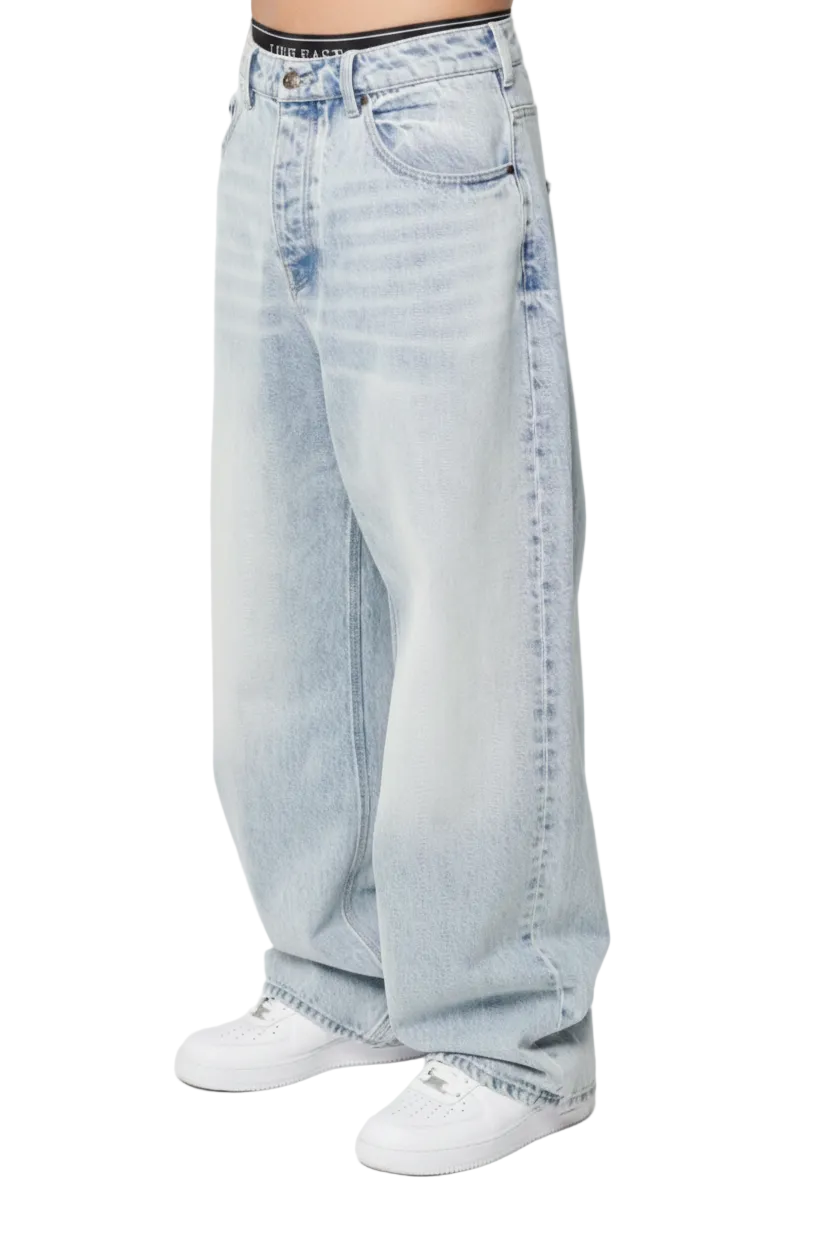 House of Loren Baggy Jean Light Blue – Front View