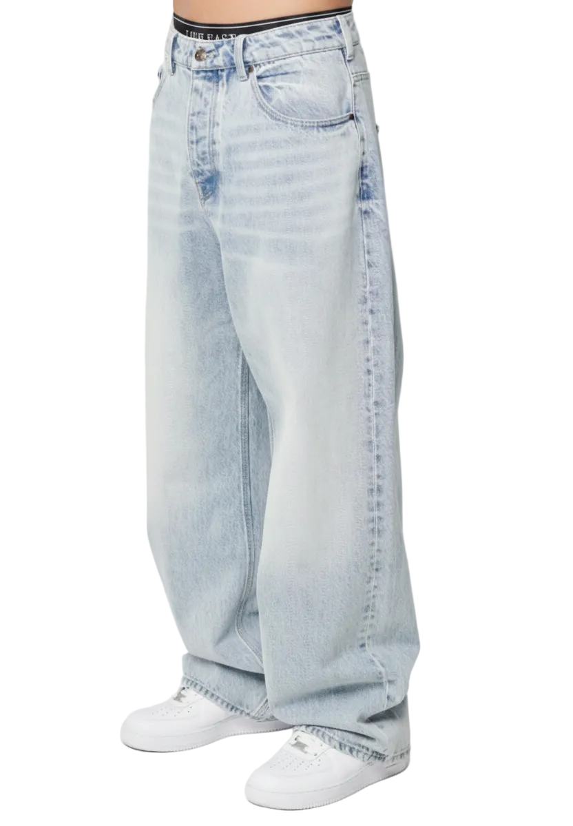House of Loren Baggy Jean Light Blue – Front View