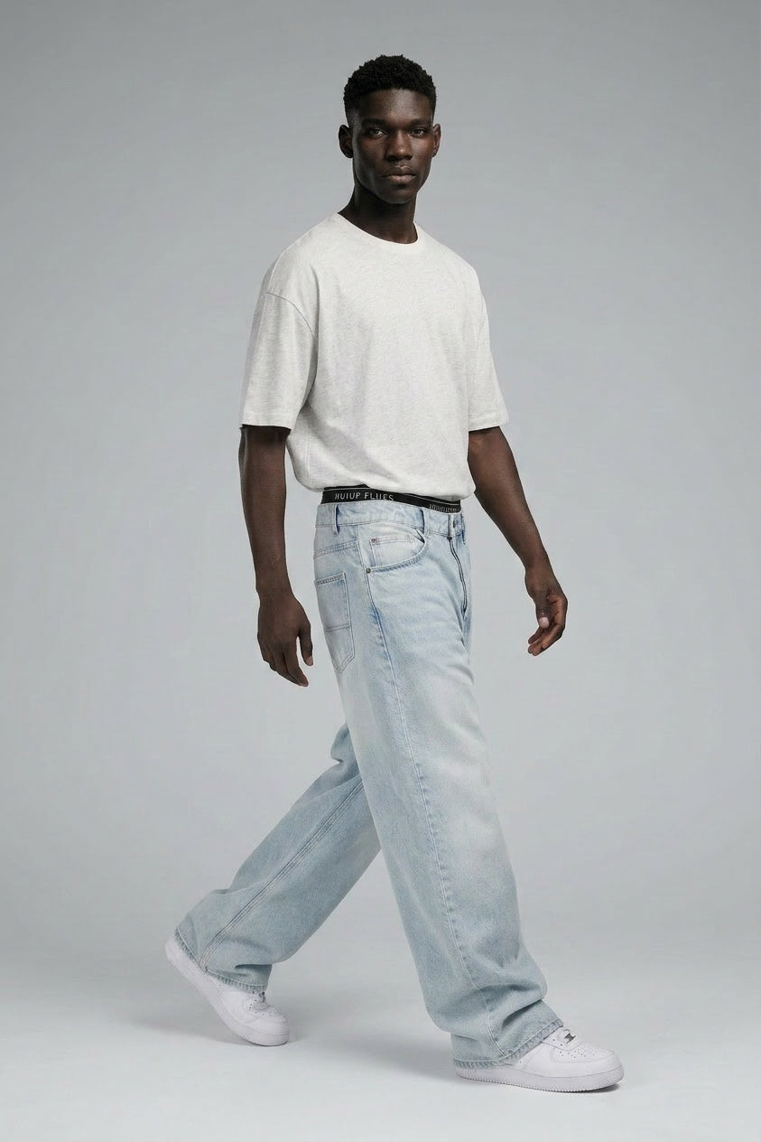 Hellblaue Baggy Jeans – Vorbestellung | House of Loren | Unisex
