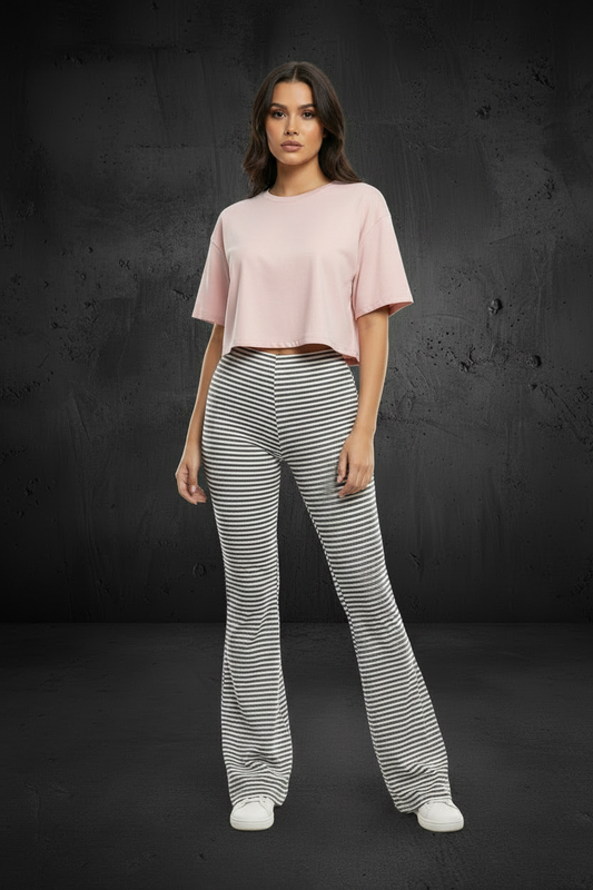 HOL Stripe Flare Pants